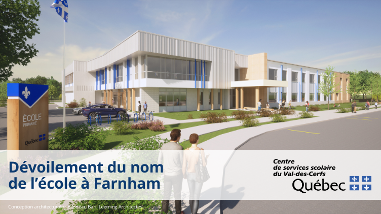 COMMUNIQUÉ | Dévoilement du nom de l&rsquo;école primaire de Farnham